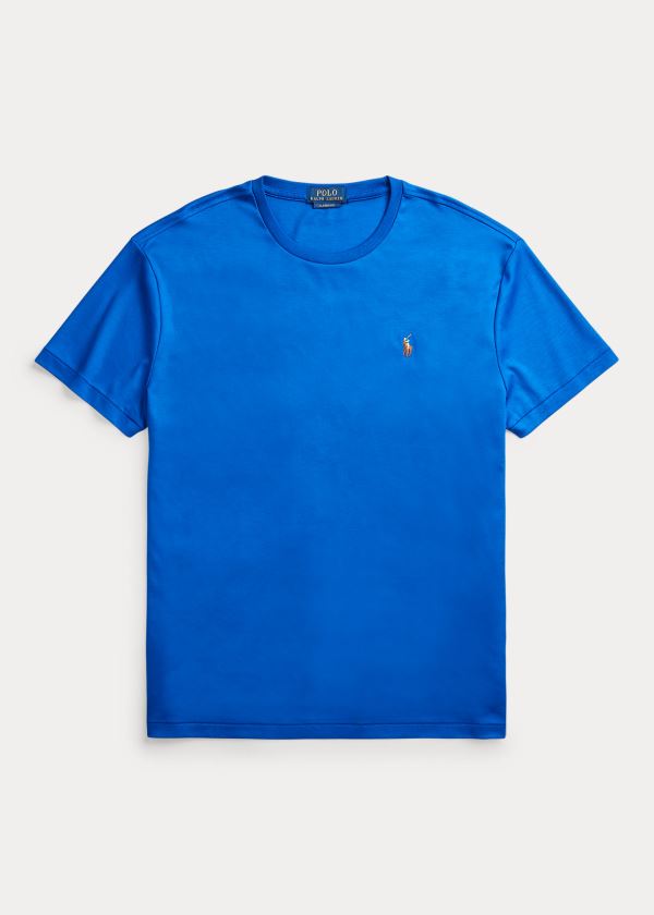 Playeras Polo Ralph Lauren Hombre Azules Azul Rey - Classic Soft Cotton - PZGLV8724